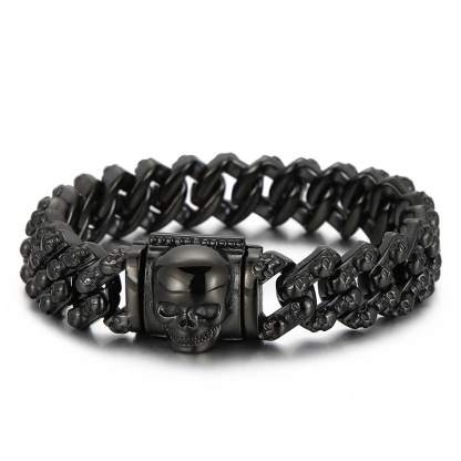 Men's skull bracelet