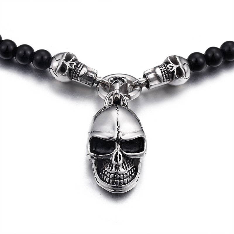 Smiling Skull Pendant Necklace