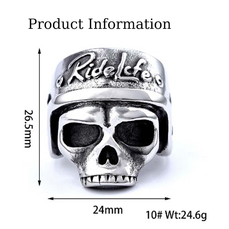 Biker Skull Ring