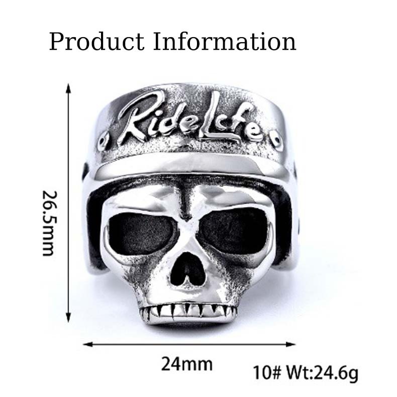 Biker Skull Ring