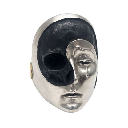 Handmade Sterling Silver Crying Skull Ring