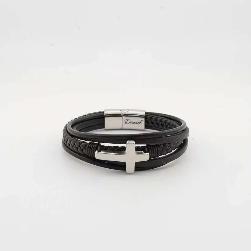 Grandson's Eternal Guardian Faith Bracelet