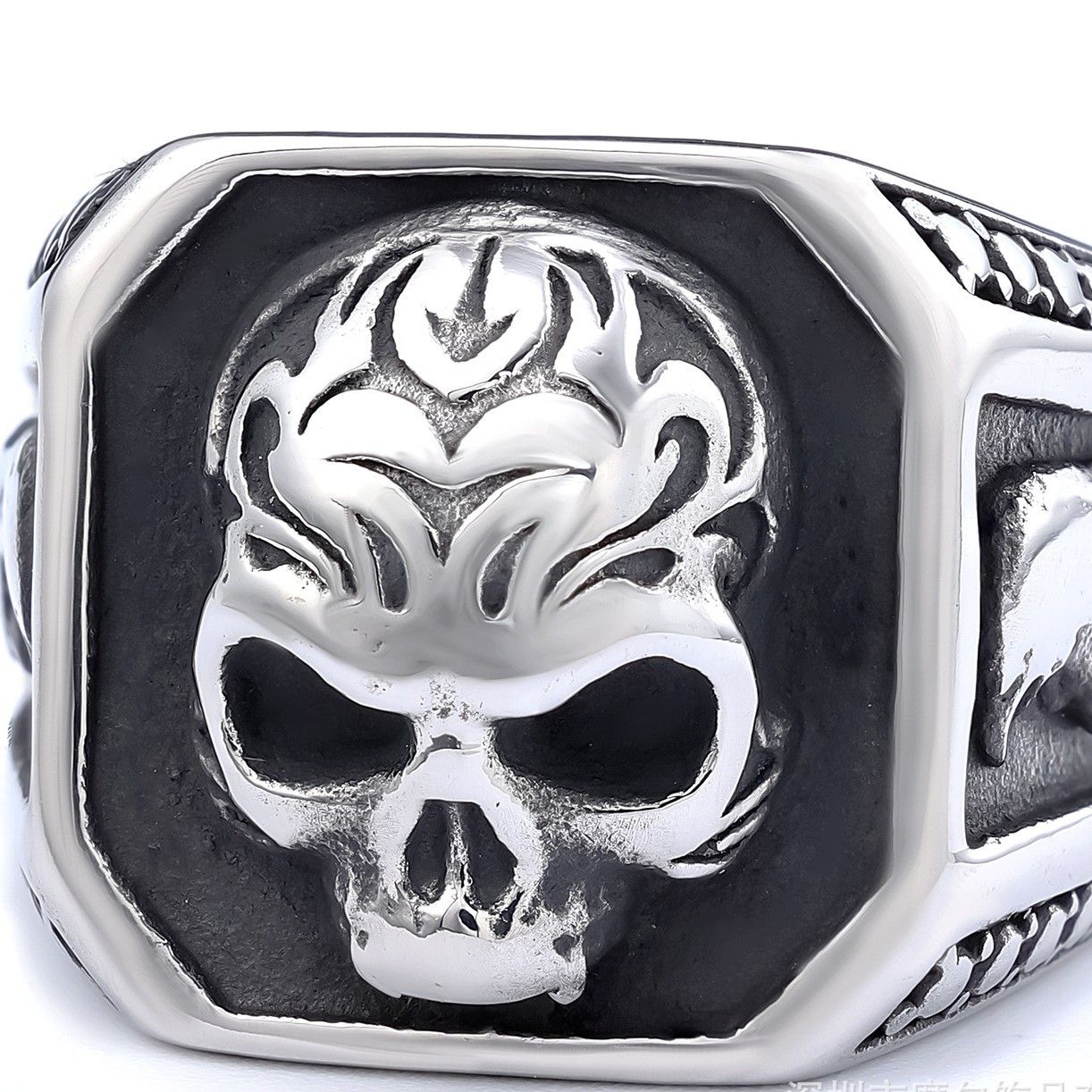 Skull Crow 925 Silver Ring