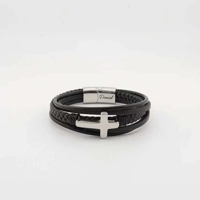 Grandson's Eternal Guardian Faith Bracelet