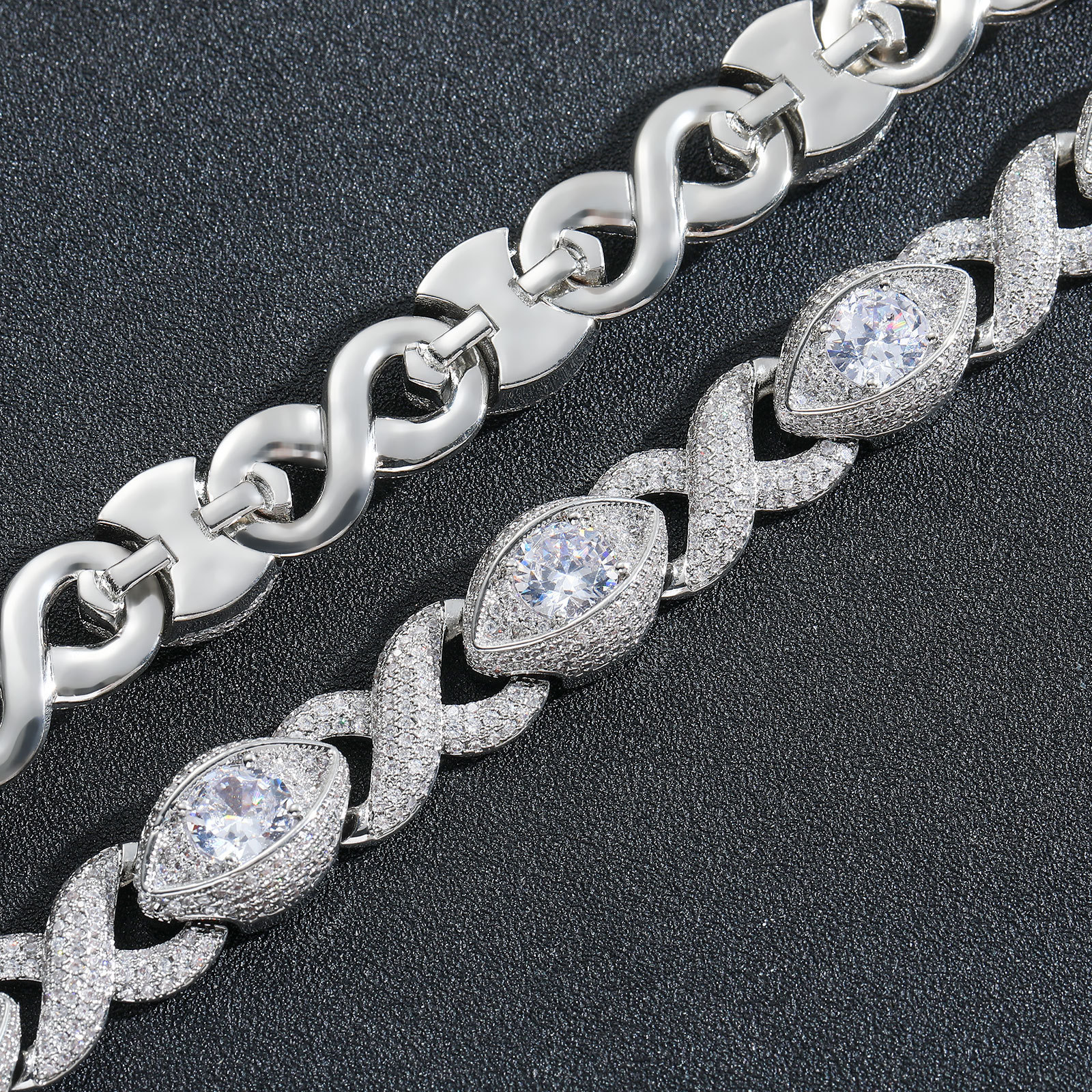 Infinity Eyes 8-shaped bracelet inlaid with zircon