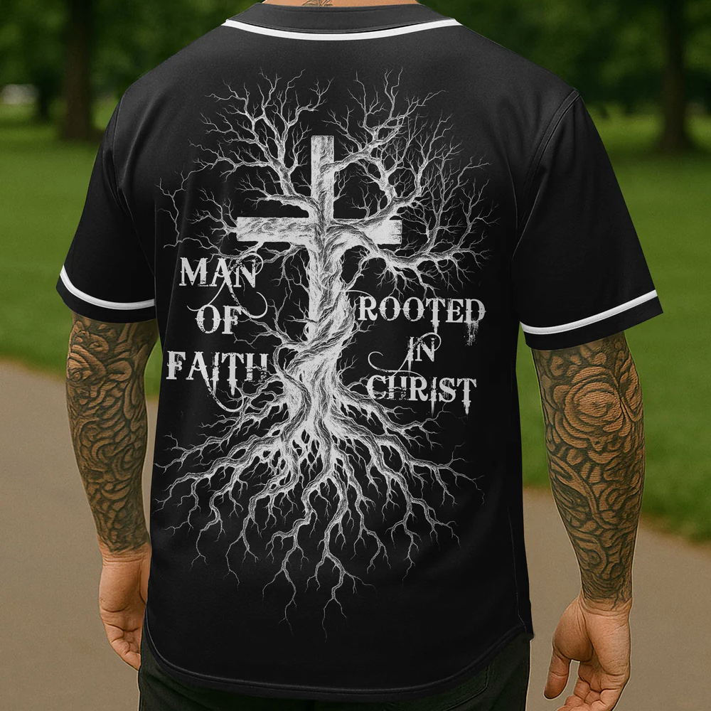 Man Of Faith Rooted In Christ All Over Print Jersey