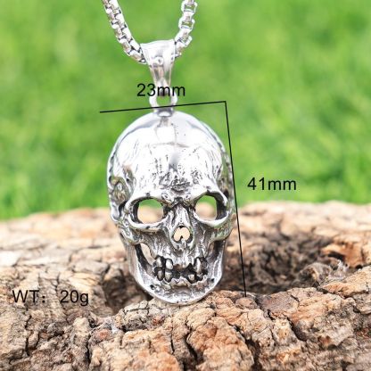 Giant skull necklace