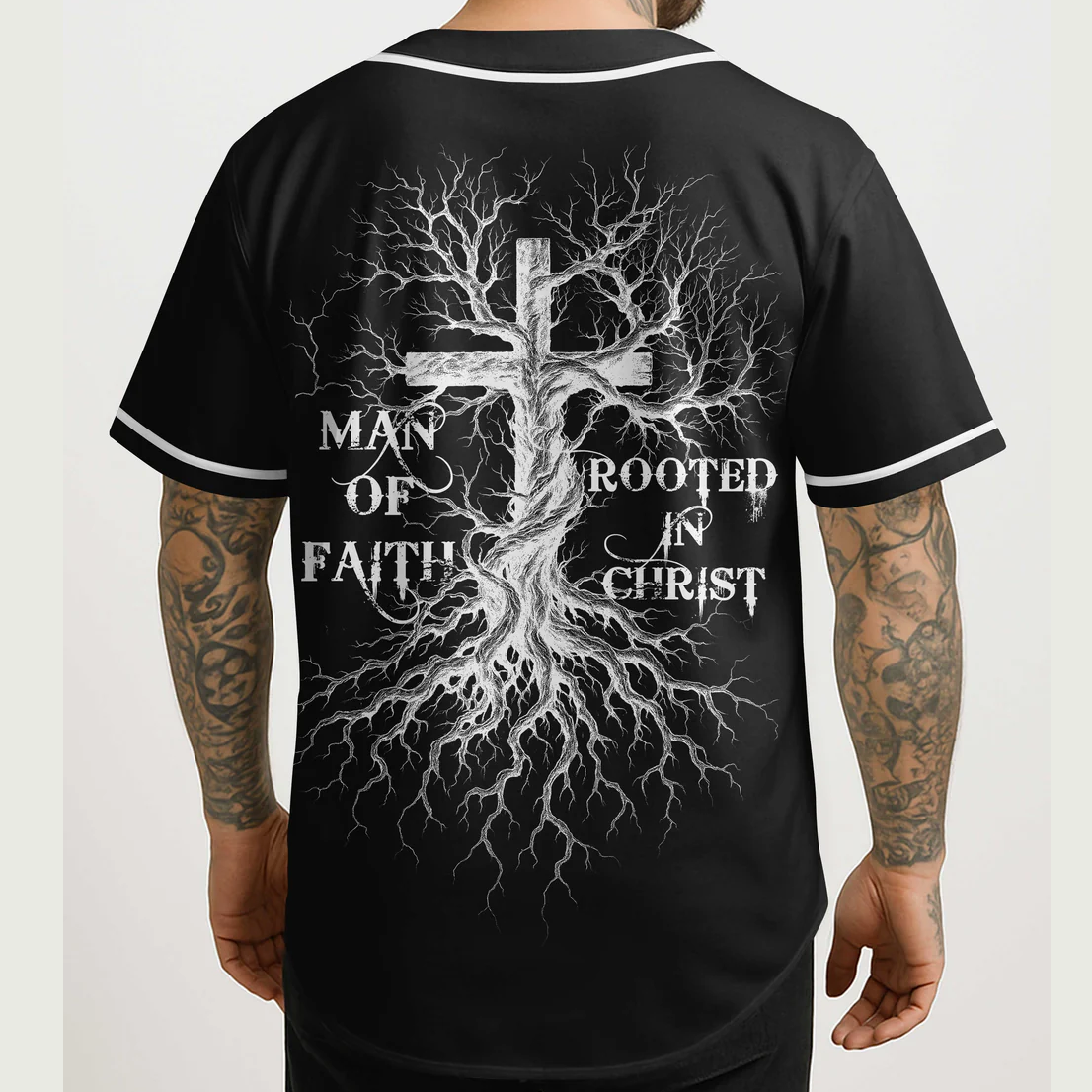 Man Of Faith Rooted In Christ All Over Print Jersey