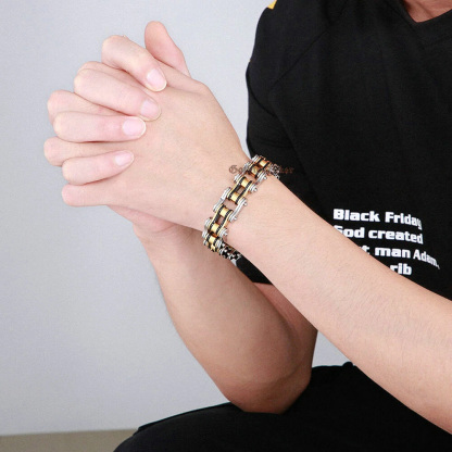 Men's motorcycle bracelet