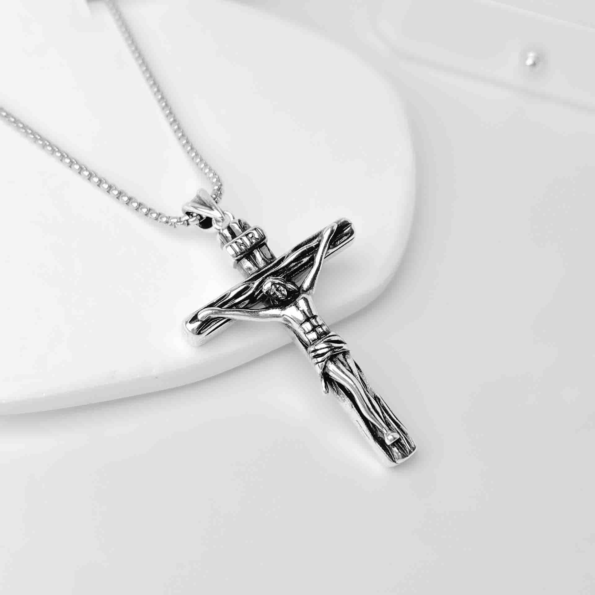 Vintage Light of Faith Cross Pendant