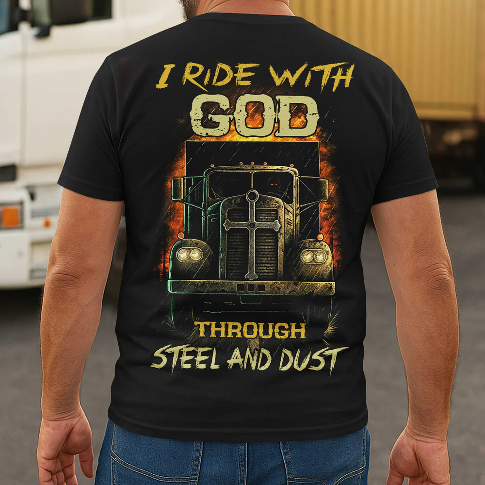 I Ride With God All Over Print T-Shirt