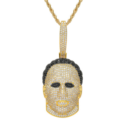 Human head mask necklace