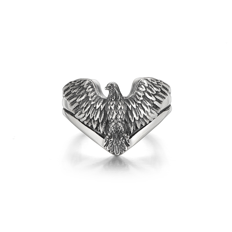 925 silver eagle ring