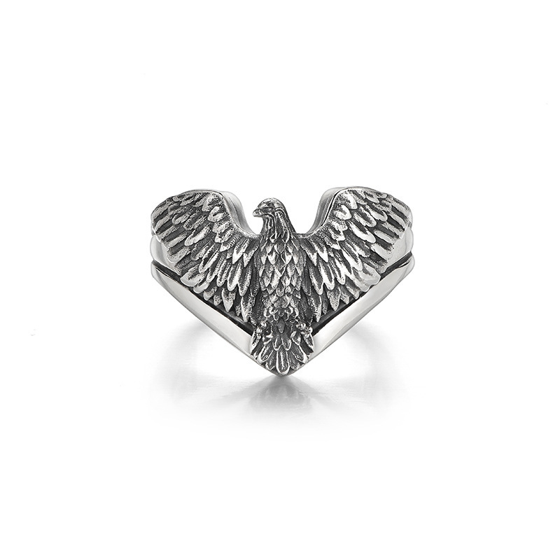 925 silver eagle ring