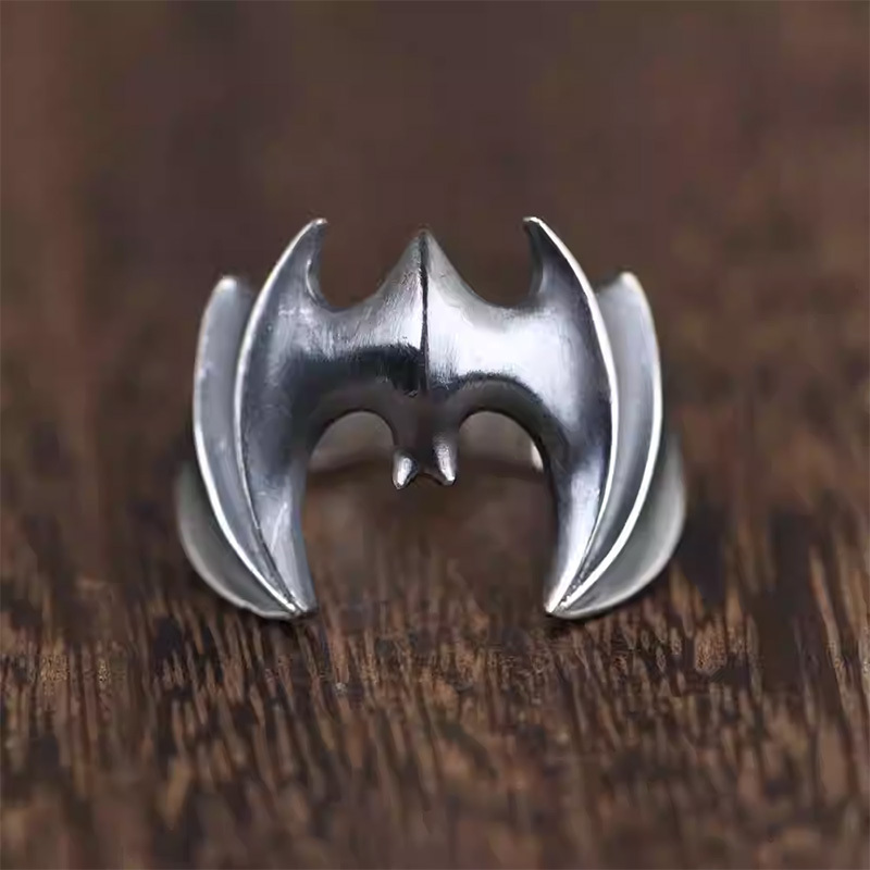 925 silver bat ring