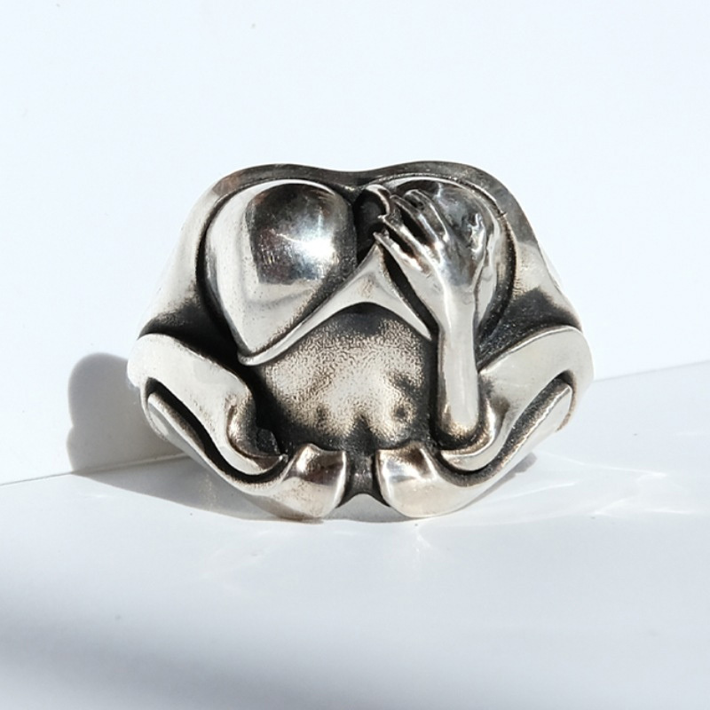 925 silver butt ring