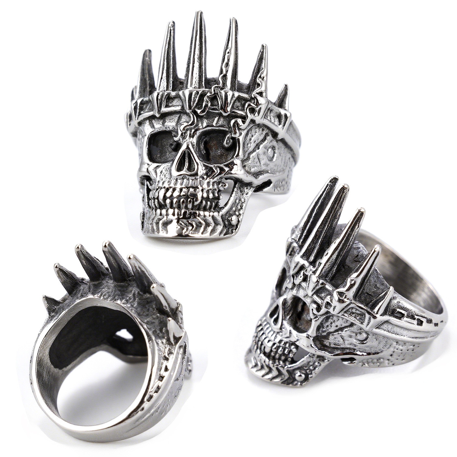 Crown Skull Ring