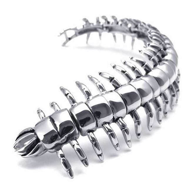 925 silver giant centipede bracelet