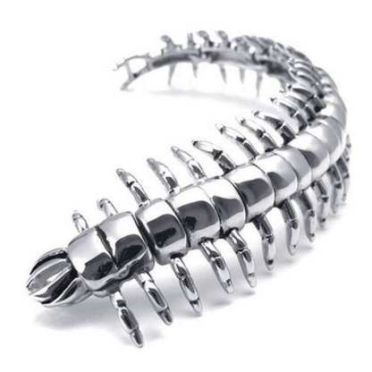 925 silver giant centipede bracelet