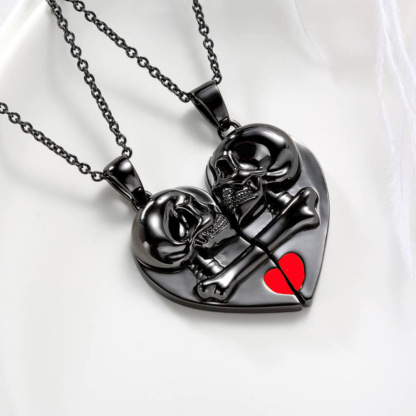 Skull Heart Pendant