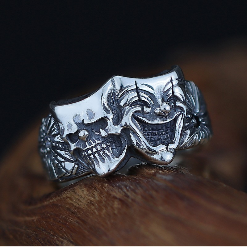 Gothic clown ring