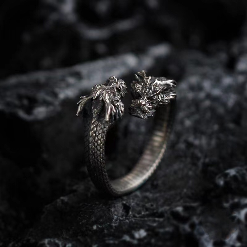 Two-headed dragon ring