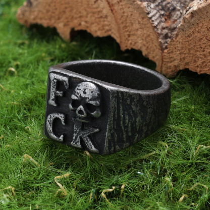 FCK skull ring