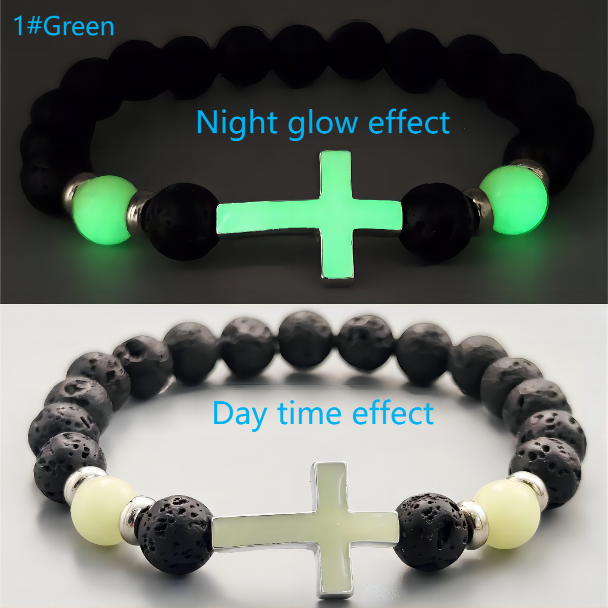 Luminous Cross Bracelet