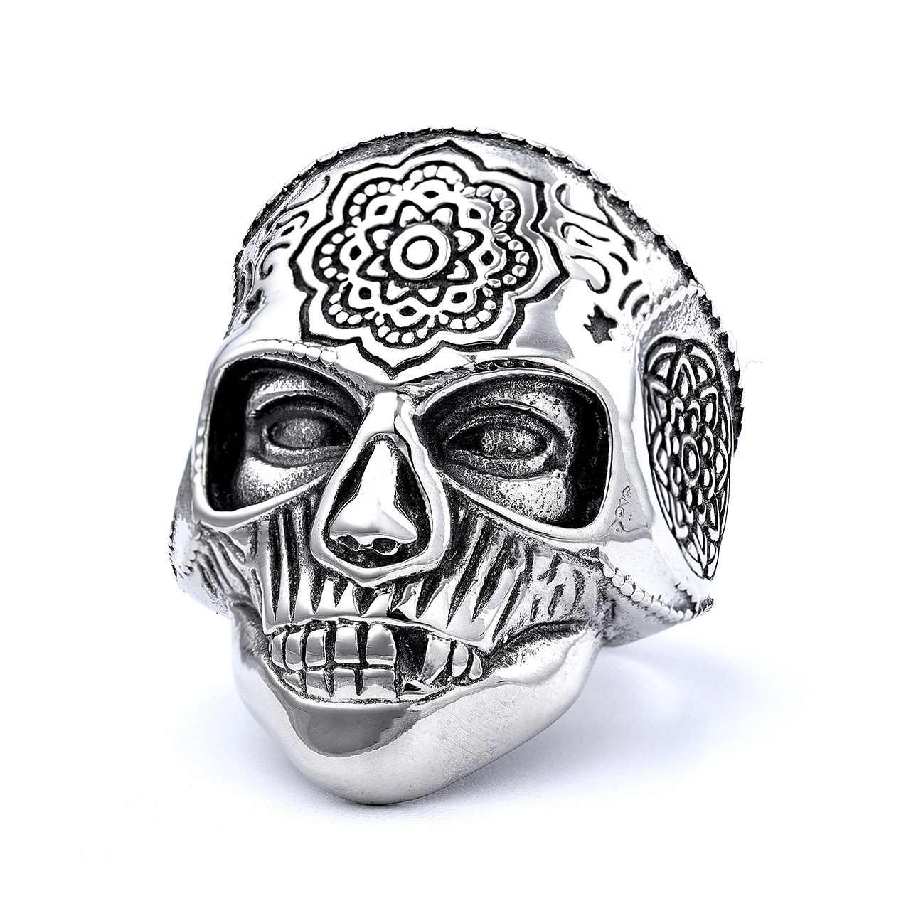 Carved Mask Ring