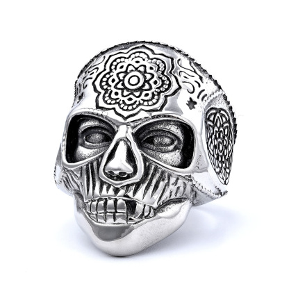 Carved Mask Ring