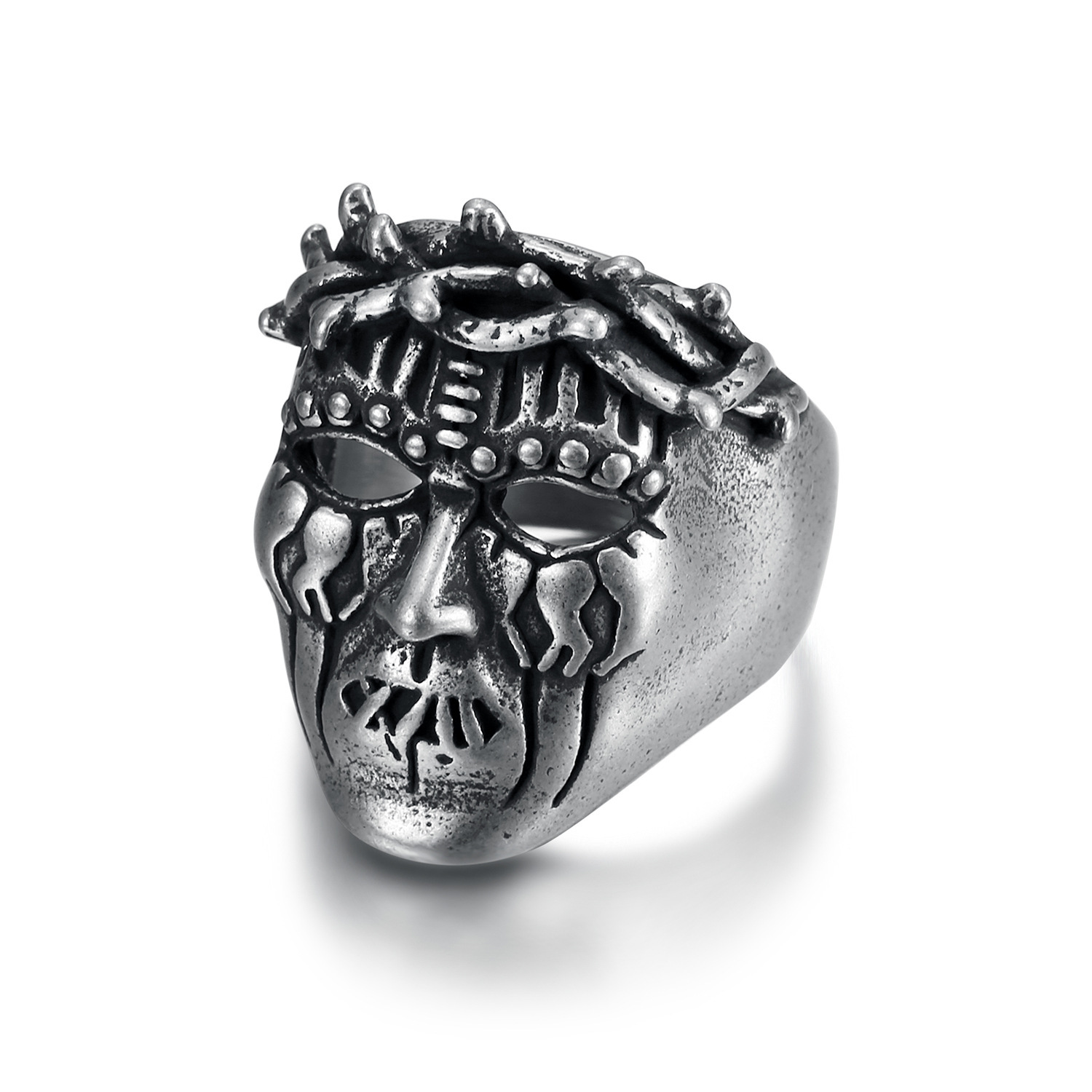 Dreadlock skull ring