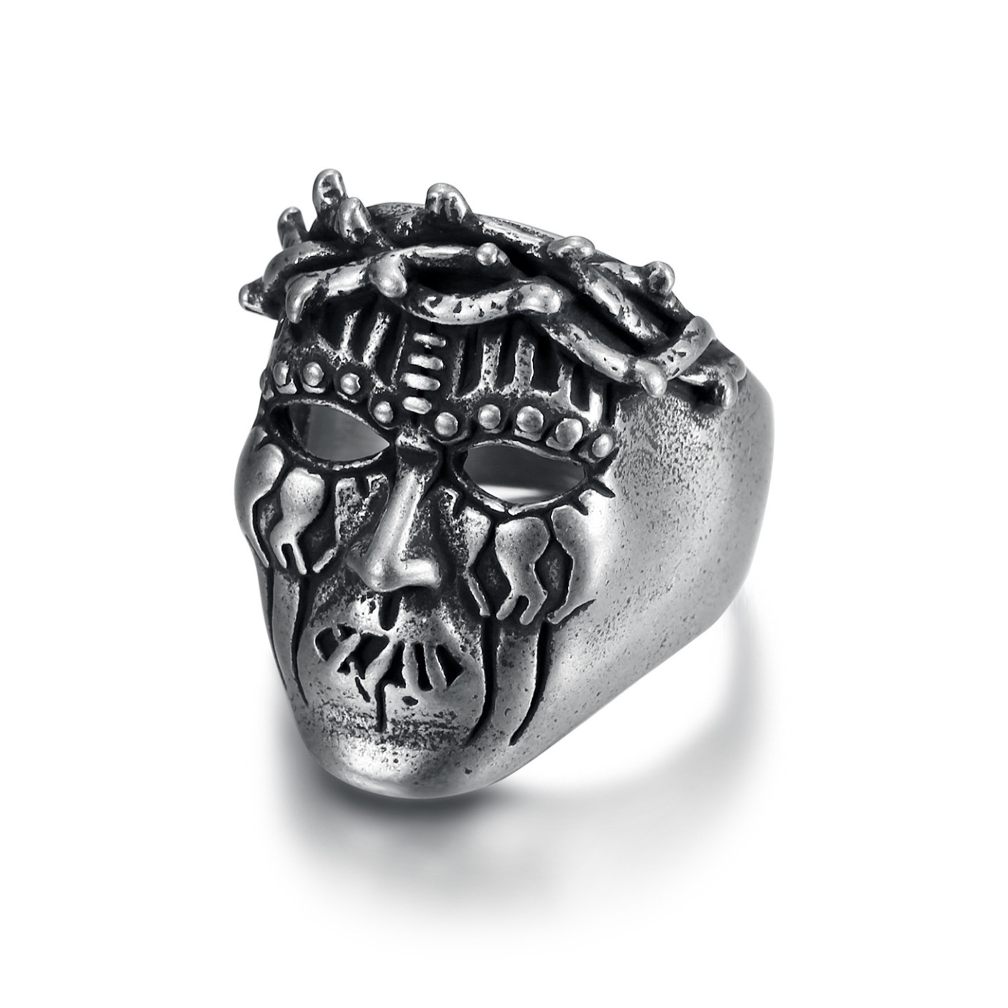 Dreadlock skull ring