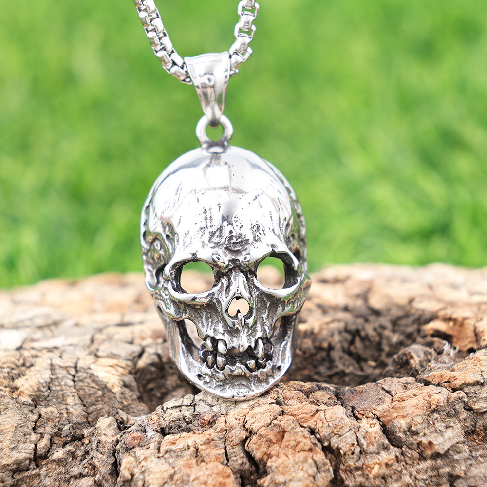 Giant skull necklace