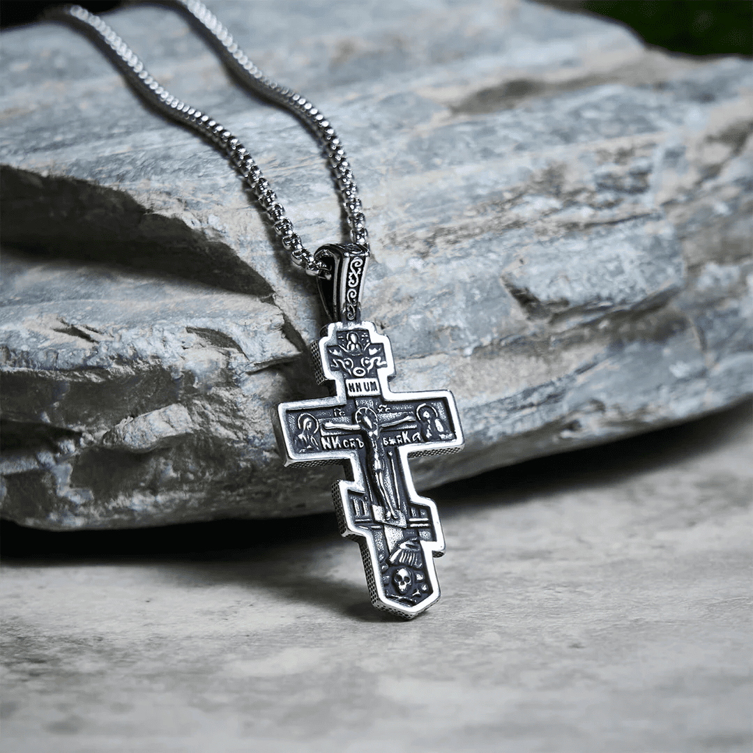 Vintage Orthodox Crucifix Necklace Series