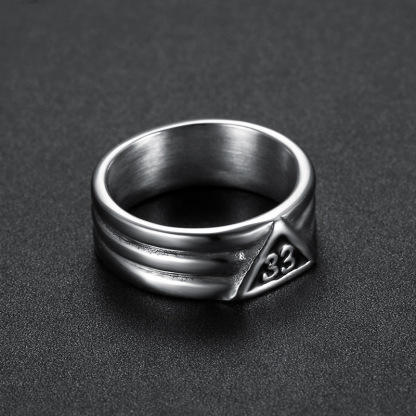 Arabic numeral 33 ring
