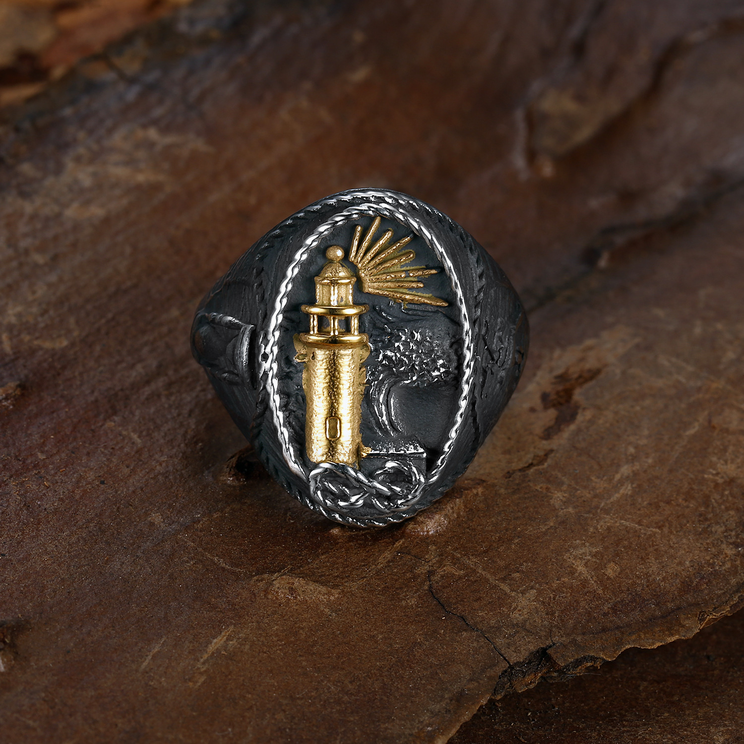 Ocean Lighthouse Ring