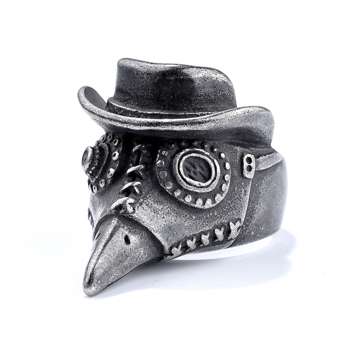 Punk-Inspired Raven Skull