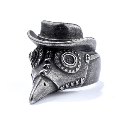 Punk-Inspired Raven Skull