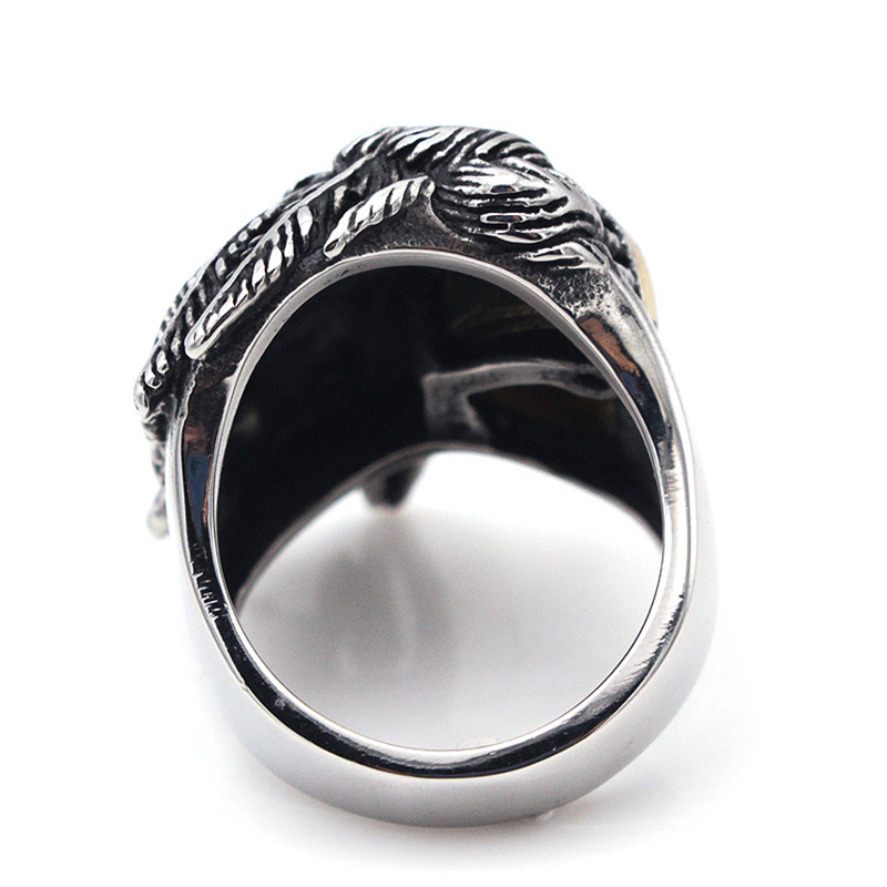 Retro men's domineering ring