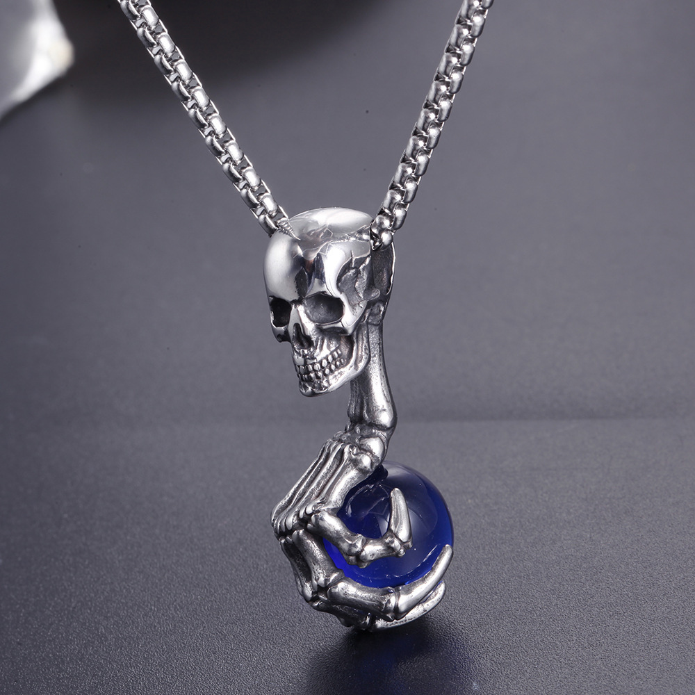 Punk Skull Claw Pendant