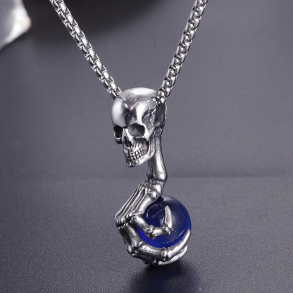 Punk Skull Claw Pendant