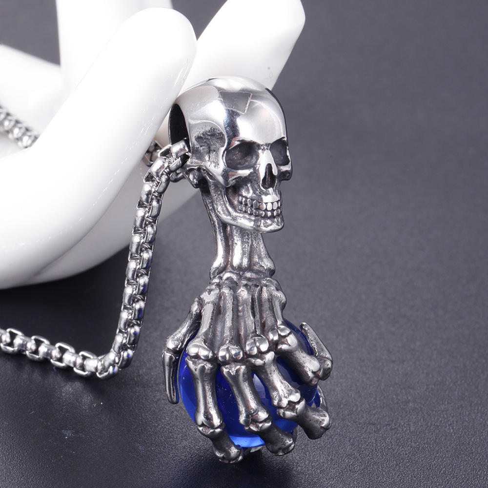 Punk Skull Claw Pendant