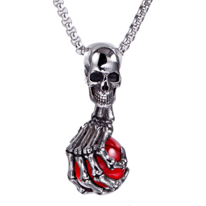 Punk Skull Claw Pendant
