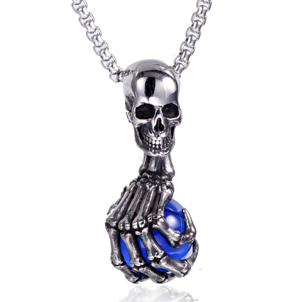 Punk Skull Claw Pendant