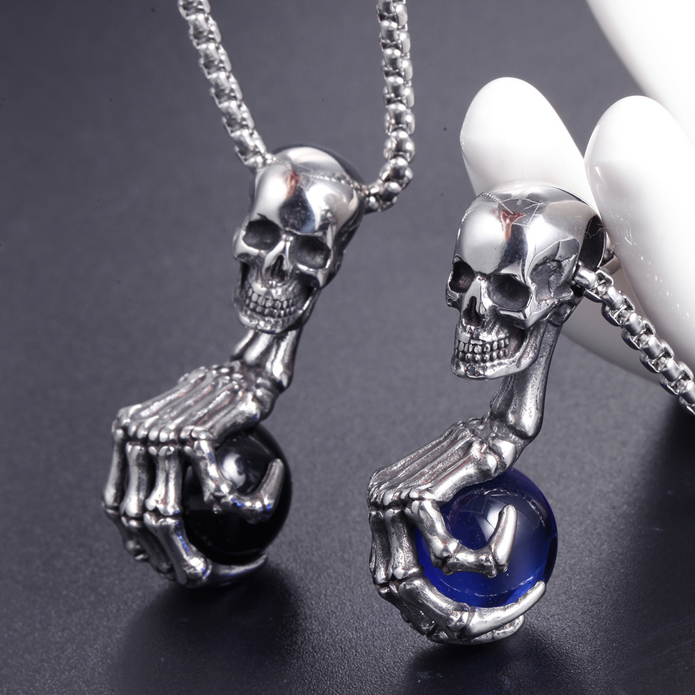 Punk Skull Claw Pendant