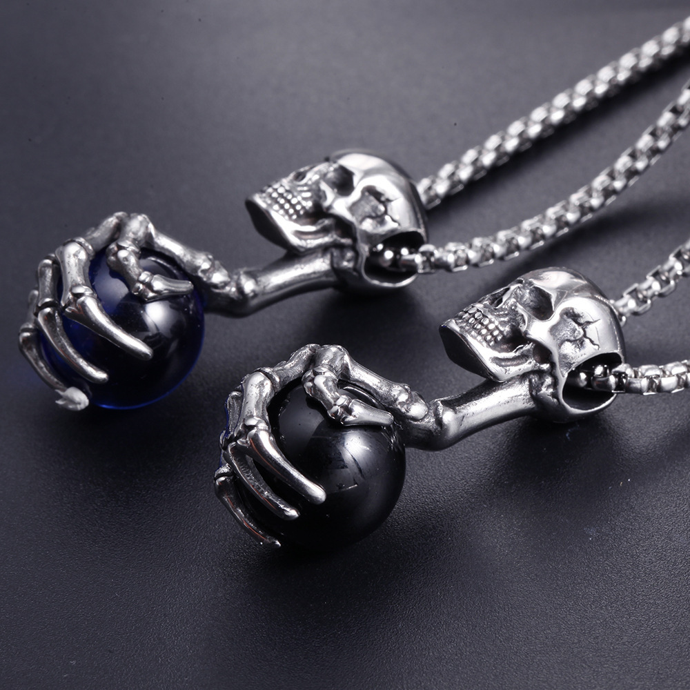 Punk Skull Claw Pendant