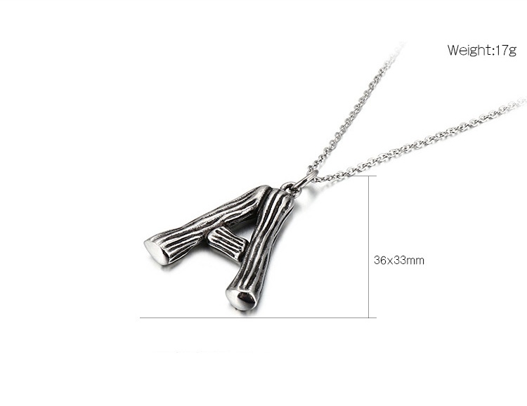 Alphabet Pendant Necklace