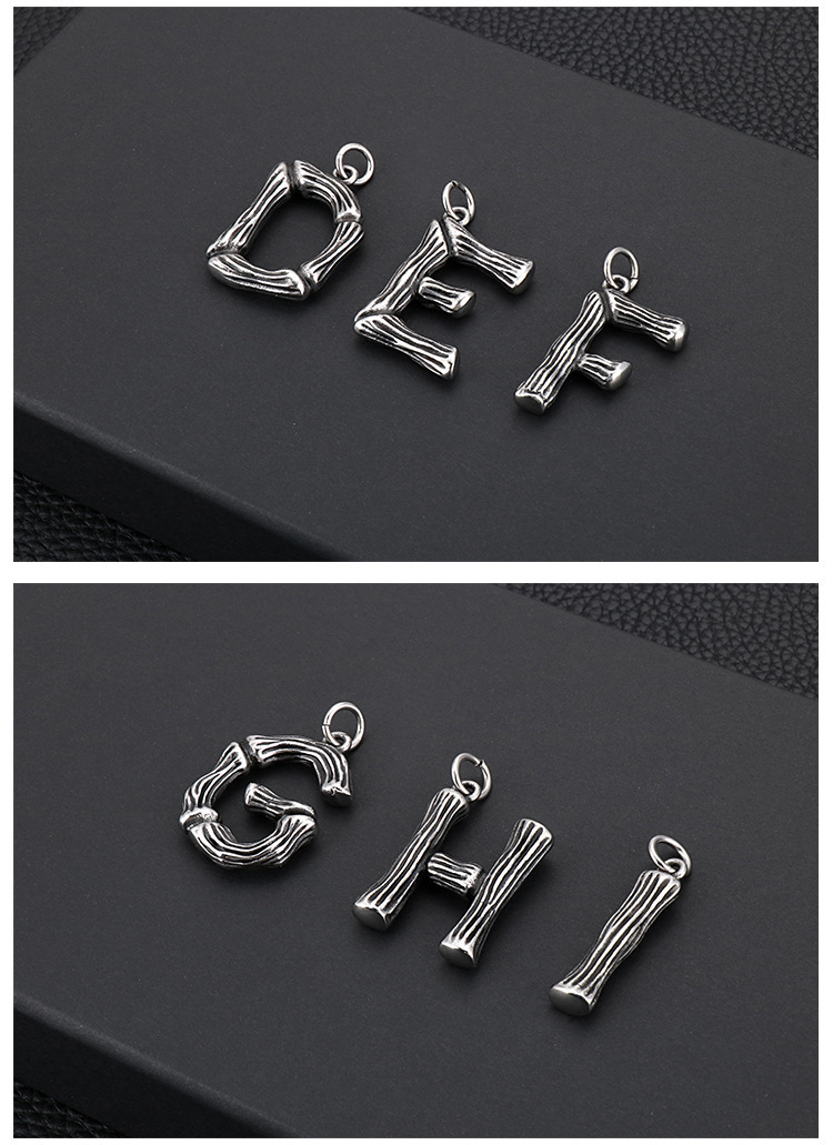 Alphabet Pendant Necklace