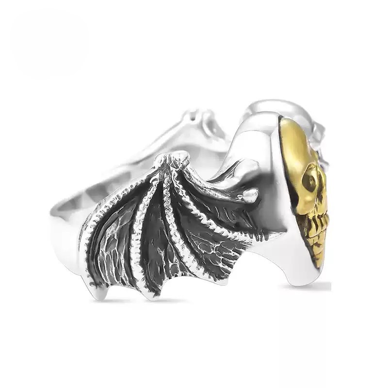 Yamagata Silver Bully Skull Ring