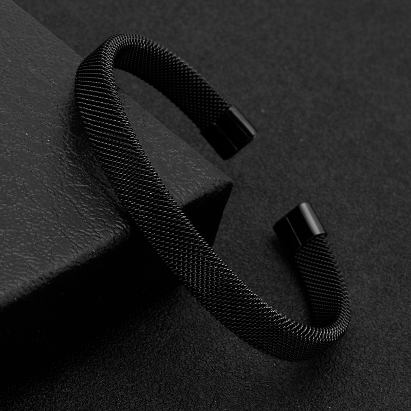 Fashion C-Shaped Elastic Mesh Bracelet